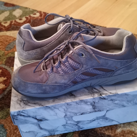 Grey Suede Propet Walking Shoes - Picture 7 of 8